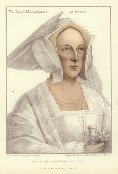 Frances, De Markiezin van Dorset door Hans Holbein der Jüngere