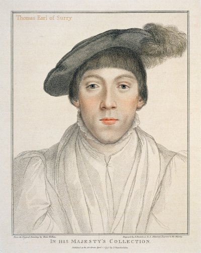 Henry Howard, Graaf van Surrey, gegraveerd door Francesco Bartolozzi, 1795 door Hans Holbein der Jüngere