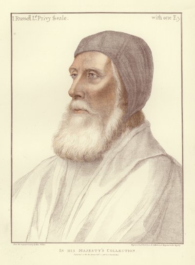 John Russell, Graaf van Bedford door Hans Holbein der Jüngere