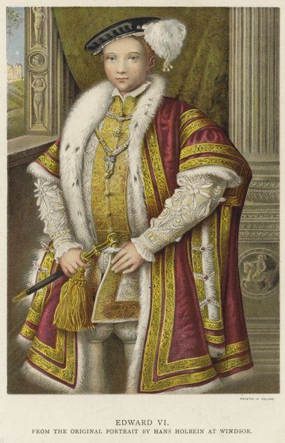 Koning Edward VI van Engeland en Ierland door Hans Holbein der Jüngere