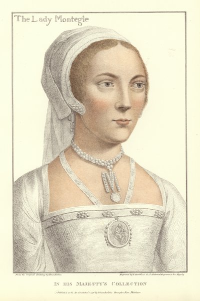 Lady Mary Brandon, Barones Monteagle door Hans Holbein der Jüngere