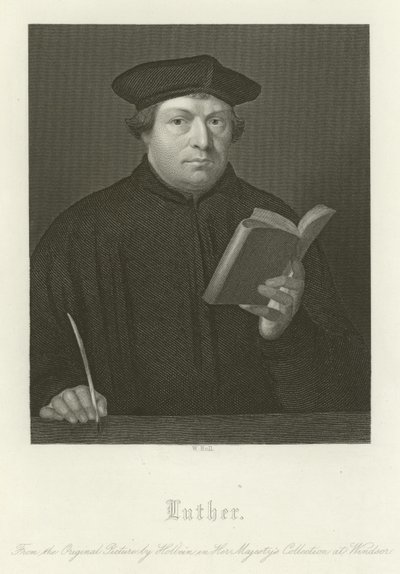 Maarten Luther door Hans Holbein der Jüngere