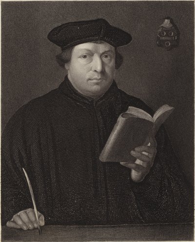 Martin Luther door Hans Holbein der Jüngere