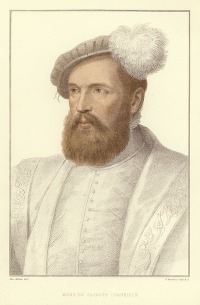 Monsieur De Saincte Corneille door Hans Holbein der Jüngere