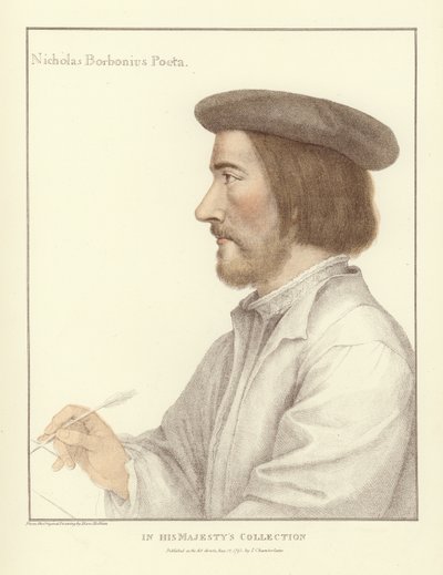 Nicholas Borbonius door Hans Holbein der Jüngere
