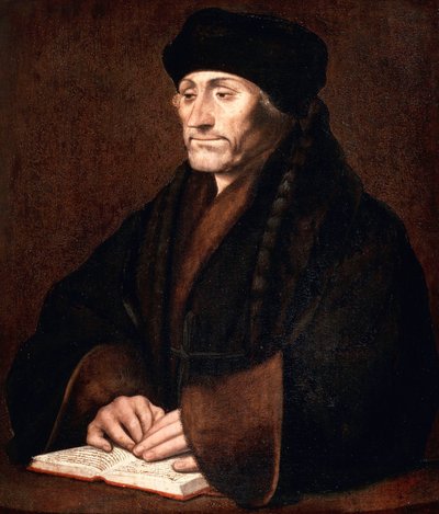 Portret van Desiderius Erasmus door Hans Holbein der Jüngere