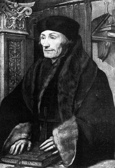 Portret van Erasmus door Hans Holbein der Jüngere
