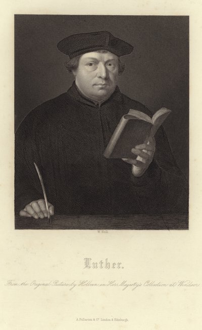 Portret van Martin Luther door Hans Holbein der Jüngere