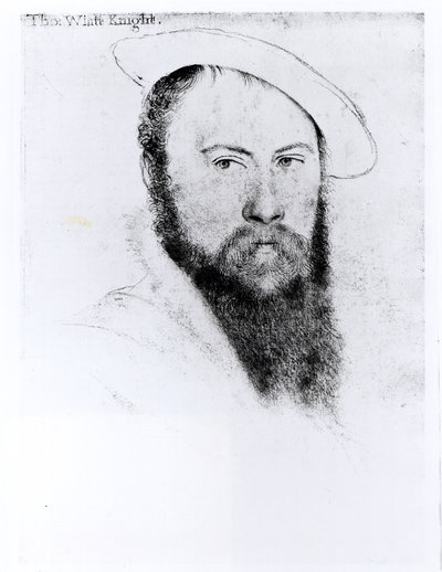 Portret van Sir Thomas Wyatt de Jongere (c.1521-54) door Hans Holbein der Jüngere