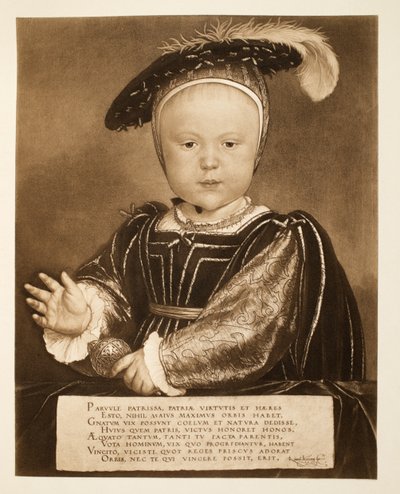 Prins Edward, later Koning Edward VI door Hans Holbein der Jüngere