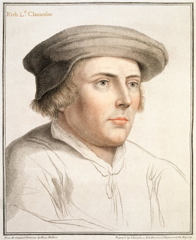 Richard Rich, Eerste Baron Rich (ca. 1496-1567) gegraveerd door Francesco Bartolozzi (1727-1815) door Hans Holbein der Jüngere