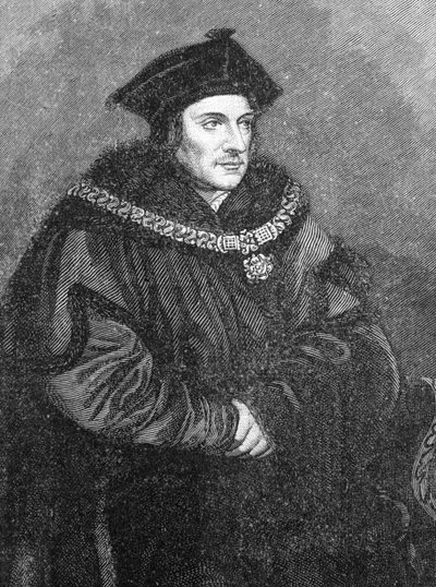 Sir Thomas More (1478-1535) door Hans Holbein der Jüngere