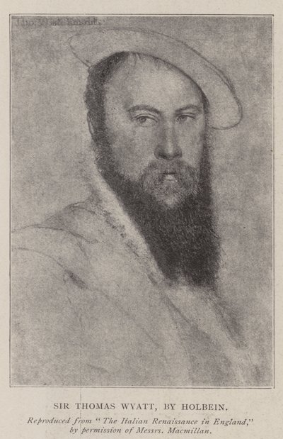 Sir Thomas Wyatt door Hans Holbein der Jüngere
