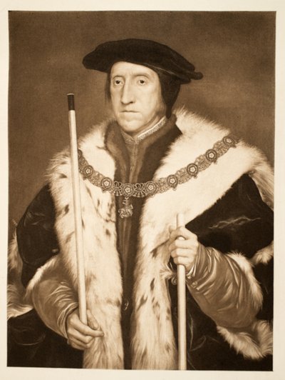 Thomas Howard, 3e Hertog van Norfolk, pub. 1902 door Hans Holbein der Jüngere