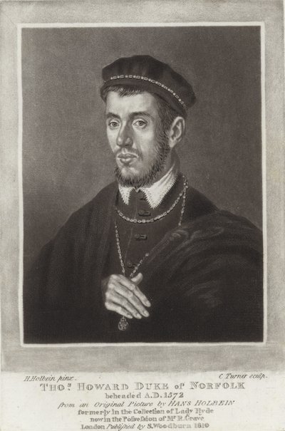Thomas Howard Hertog van Norfolk door Hans Holbein der Jüngere
