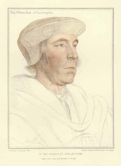 William FitzWilliam, Graaf van Southampton door Hans Holbein der Jüngere