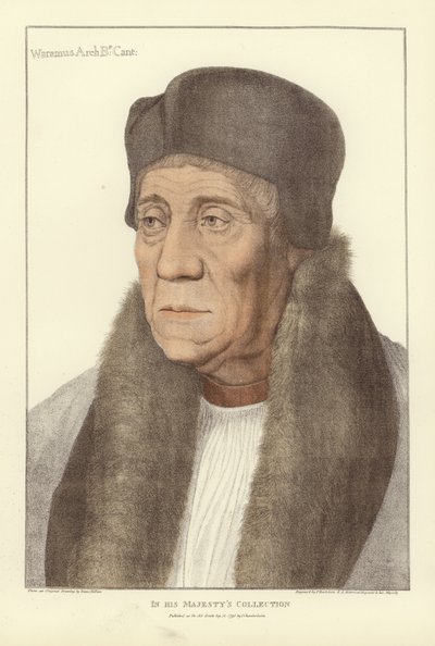 William Warham, aartsbisschop van Canterbury door Hans Holbein der Jüngere