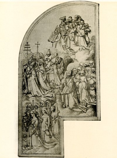 Ontwerp voor een altaarstuk met heiligen door Hans Holbein the Elder