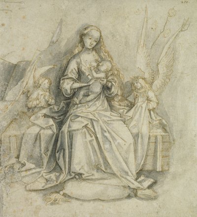 Madonna en Kind door Hans Holbein the Elder