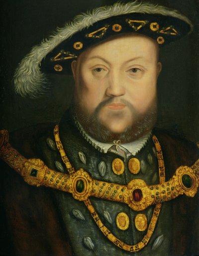 Portret van Hendrik VIII (1491-1547) in een Juwelenketting en Bontmantel door Hans Holbein the Elder