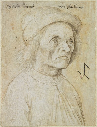 Portret van Konrad Wurffel door Hans Holbein the Elder