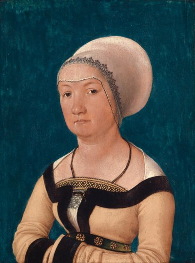 Portret van de vrouw van Jörg Fischer op 34-jarige leeftijd door Hans Holbein the Elder