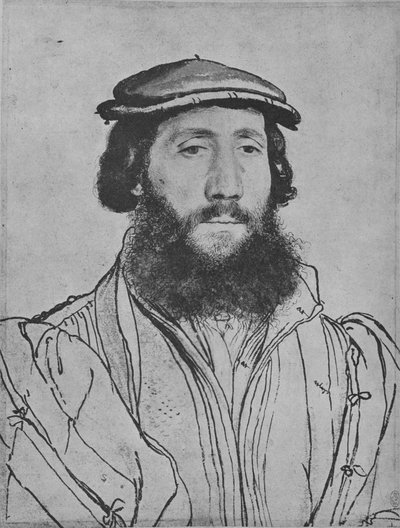 Een heer: Onbekend, ca. 1535 door Hans Holbein der Jüngere