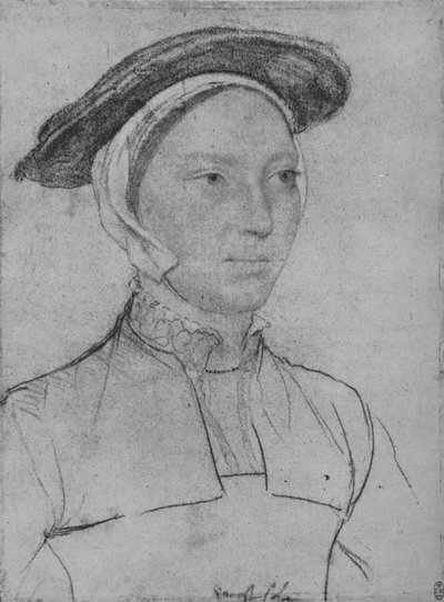 Een Dame: Onbekend, ca. 1532-1543 door Hans Holbein der Jüngere