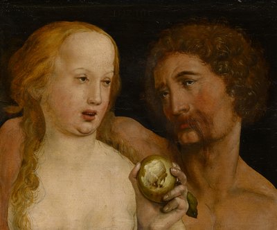 Adam en Eva, 1517 door Hans Holbein der Jüngere