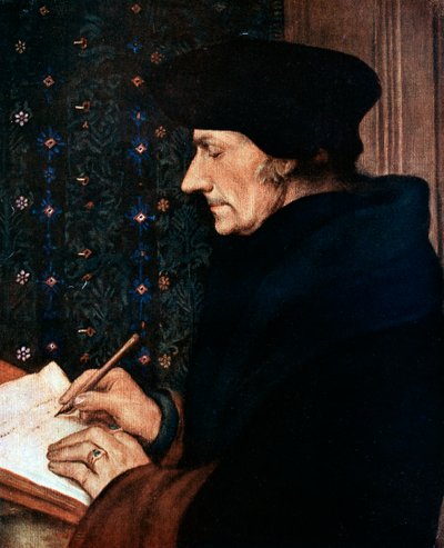 Desiderus Erasmus, Nederlandse humanist en geleerde door Hans Holbein der Jüngere