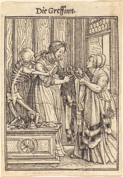 De gravin door Hans Holbein der Jüngere