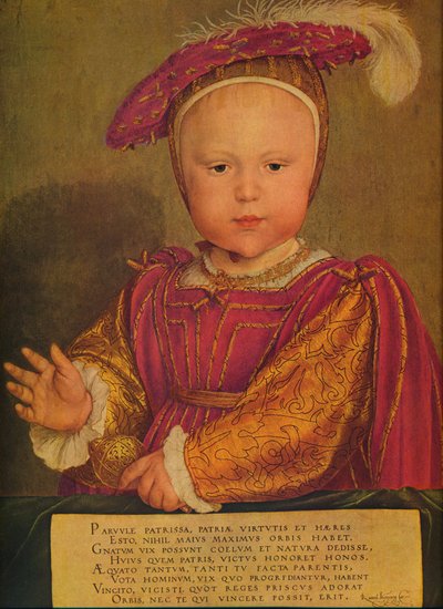 Eduard VI als Prins van Wales, ca. 1538 door Hans Holbein der Jüngere