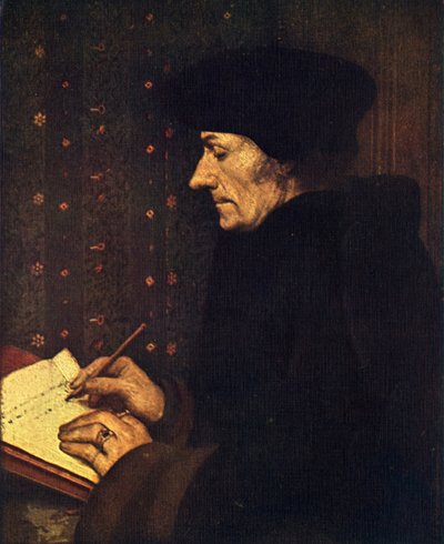 Erasmus, 1523 door Hans Holbein der Jüngere