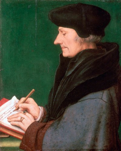 Erasmus van Rotterdam, 1523 door Hans Holbein der Jüngere
