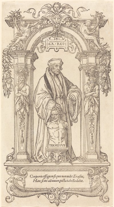 Erasmus van Rotterdam door Hans Holbein der Jüngere