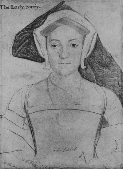 Frances, gravin van Surrey, ca. 1532-1533, 1945 door Hans Holbein der Jüngere