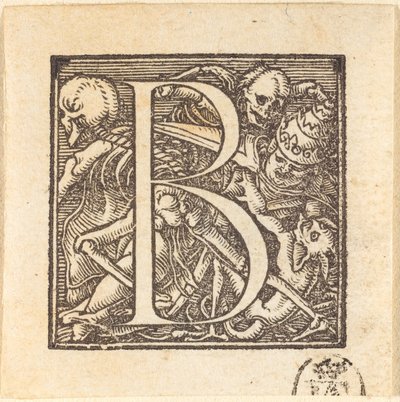 Letter B door Hans Holbein der Jüngere