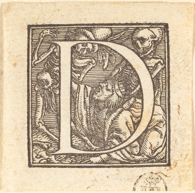 Letter D door Hans Holbein der Jüngere
