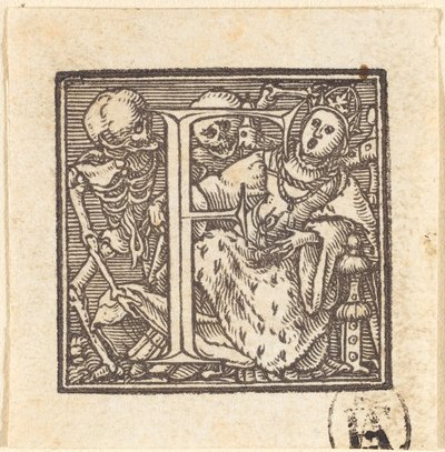 Letter F door Hans Holbein der Jüngere