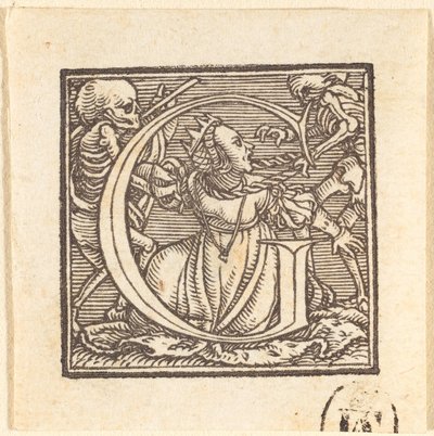 Letter G door Hans Holbein der Jüngere