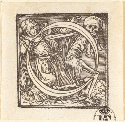 Letter O door Hans Holbein der Jüngere