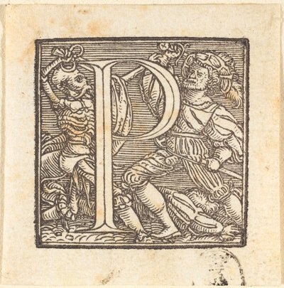 Letter P door Hans Holbein der Jüngere