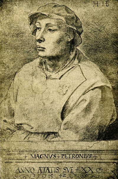 Magnus Petronius door Hans Holbein der Jüngere