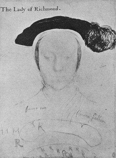 Mary, hertogin van Richmond en Somerset, ca. 1532-1533 door Hans Holbein der Jüngere
