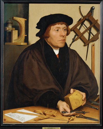 Nicolas Kratzer, astronoom van koning Henry VIII ... door Hans Holbein the Younger