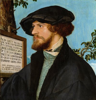 Portret van Bonifacius Amerbach door Hans Holbein der Jüngere