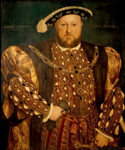 Portret van Henry VIII op 49-jarige leeftijd door Hans Holbein the Younger