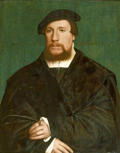 Portret van een Hanzeatische Koopman door Hans Holbein der Jüngere