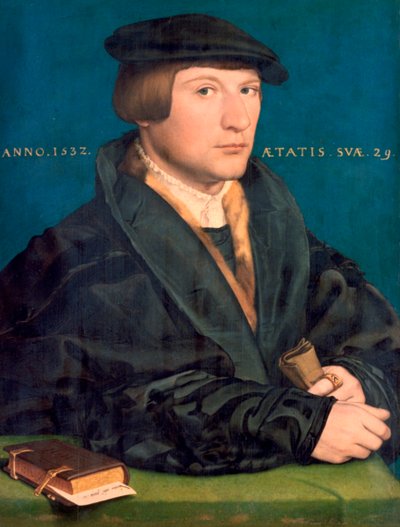 Portret van een lid van de Wedigh-familie, 1532 door Hans Holbein der Jüngere