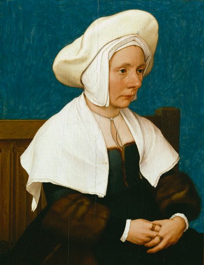 Portret van een vrouw door Hans Holbein the Younger